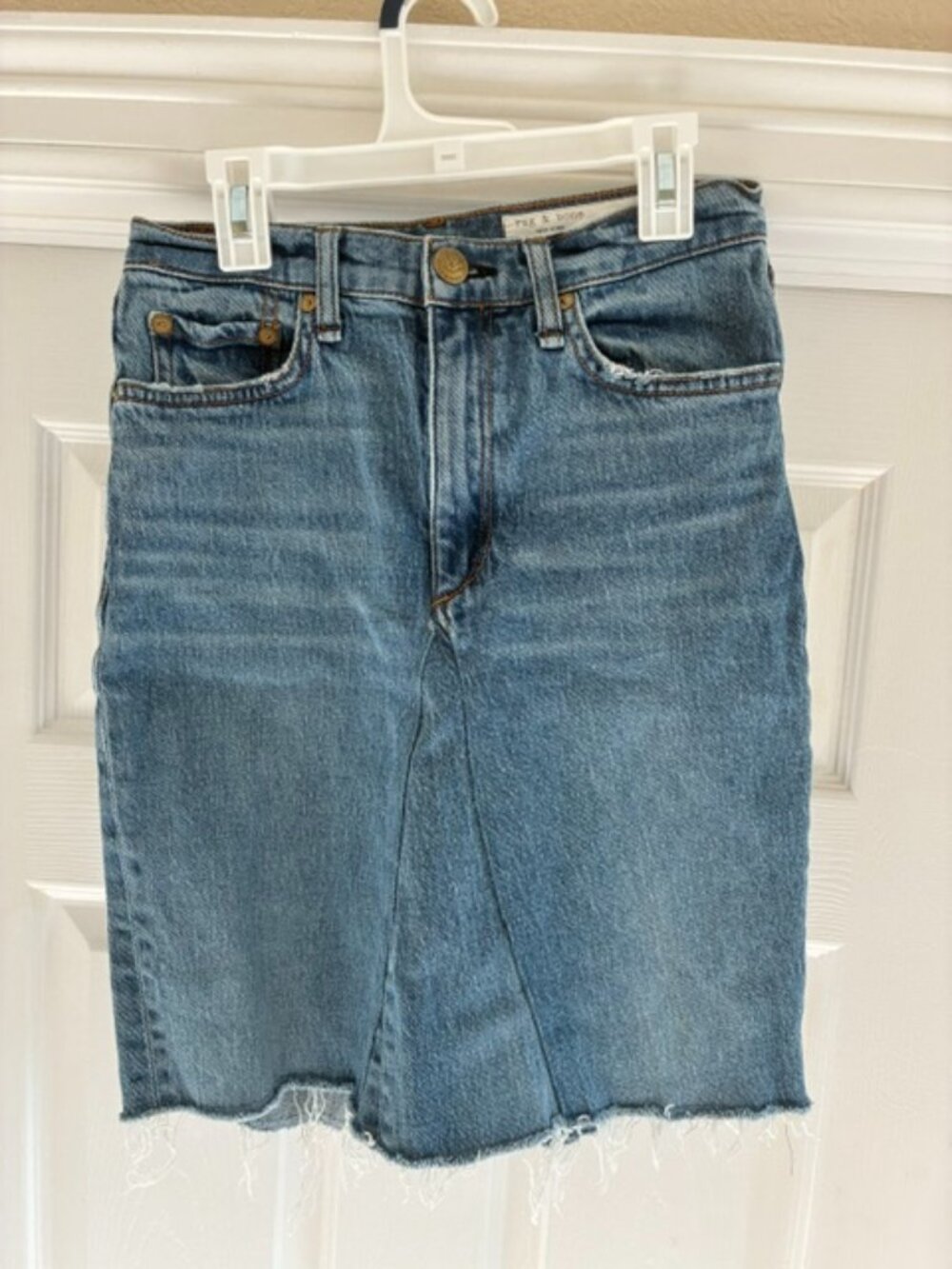 Rag & Bone denim mini skirt, size 26, great condition!